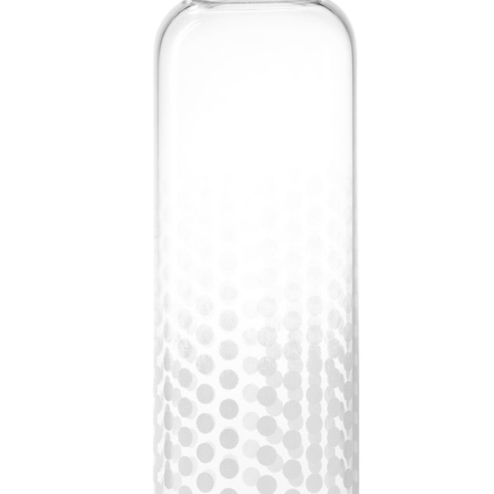 Fondation LOUIS VUITTON Glass Water Bottle Polka Dot Bamboo Lid Paris - Picture 7 of 7